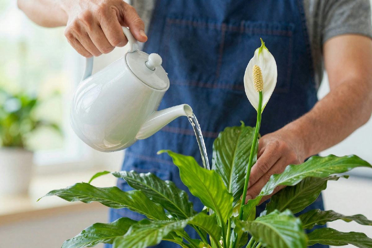 La regola dei giardinieri per innaffiare lo spatifillo in modo da favorirne la fioritura
