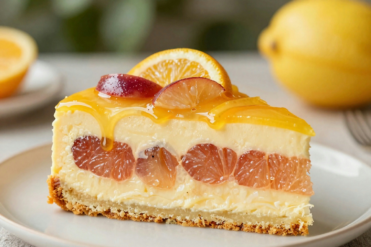 Plum cake al pompelmo con un tocco di vaniglia e una leggera glassa agrumata per una dolcezza equilibrata